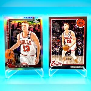 Kevin Huerter Lot! Topps Chrome Silver Refractor + Silver 45th Anniversary Foil!